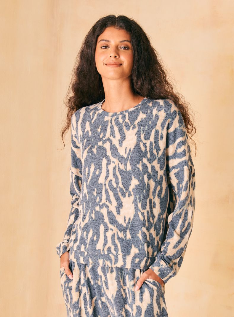 Pijama Tipo Buzo Full Estampado Tipo Animal Print-0