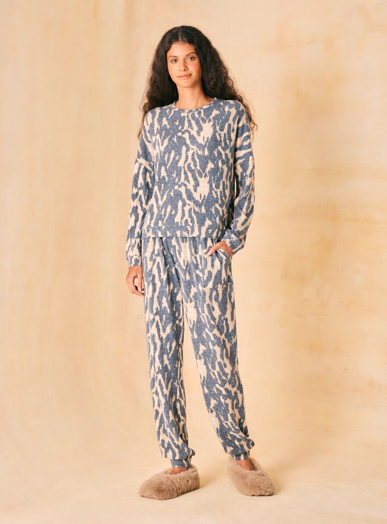 Pijama Tipo Buzo Full Estampado Tipo Animal Print-4