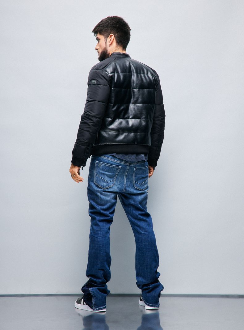 Jeans Lavado Fuerte Cierre para Ensanchar a Flare-5