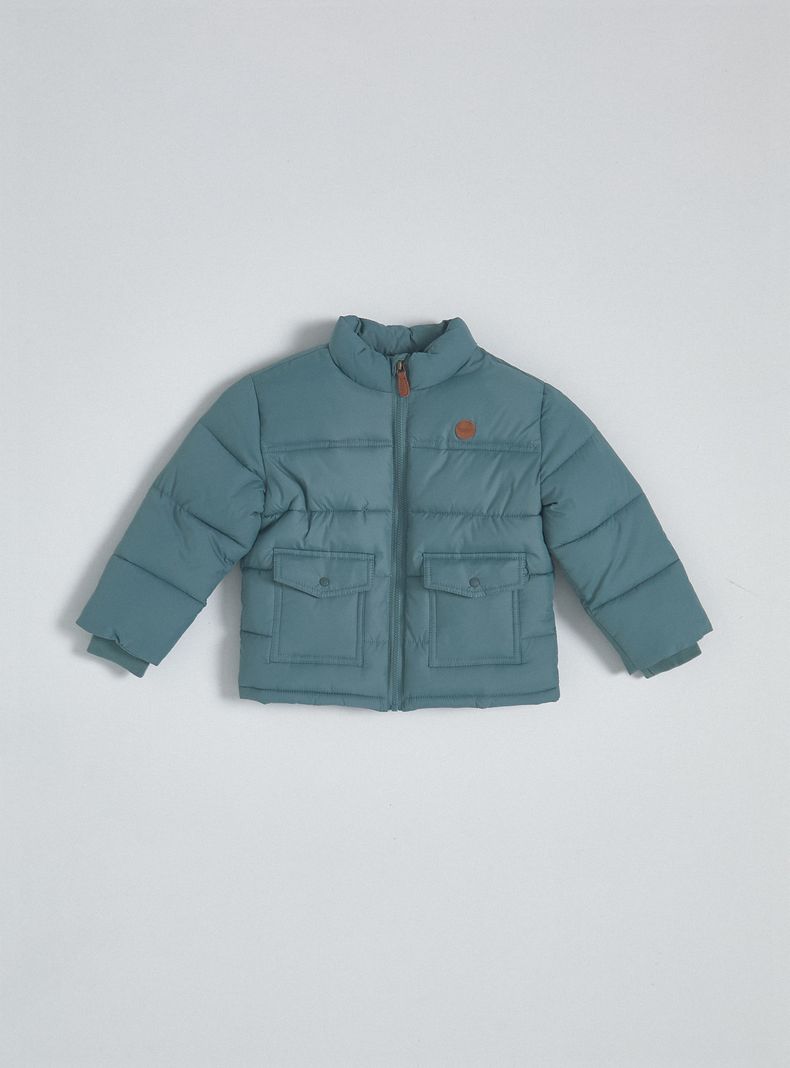 Parka con Bolsillos Delanteros-0