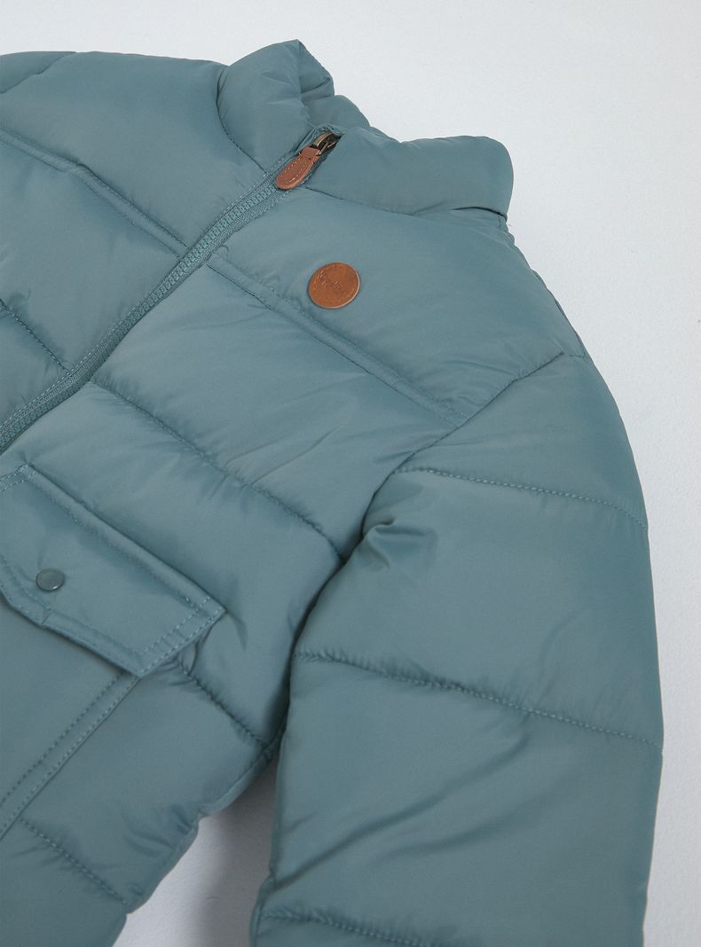 Parka con Bolsillos Delanteros-2