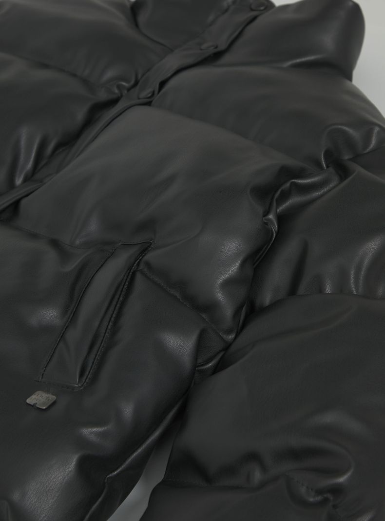 Parka de Pu Acolchada-2