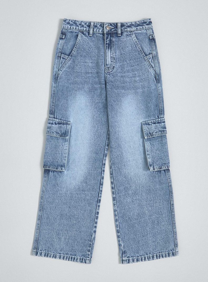 Jeans con Bolsillos Tipo Cargo-2