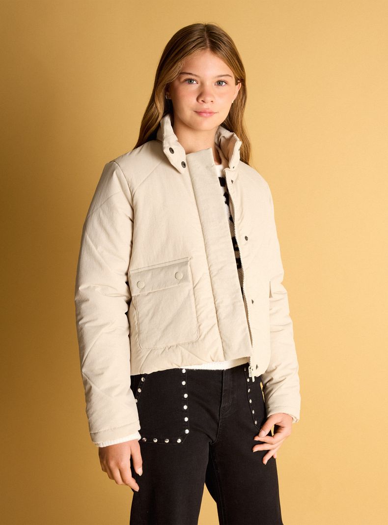 Parka con Bolsillos con Snaps-4