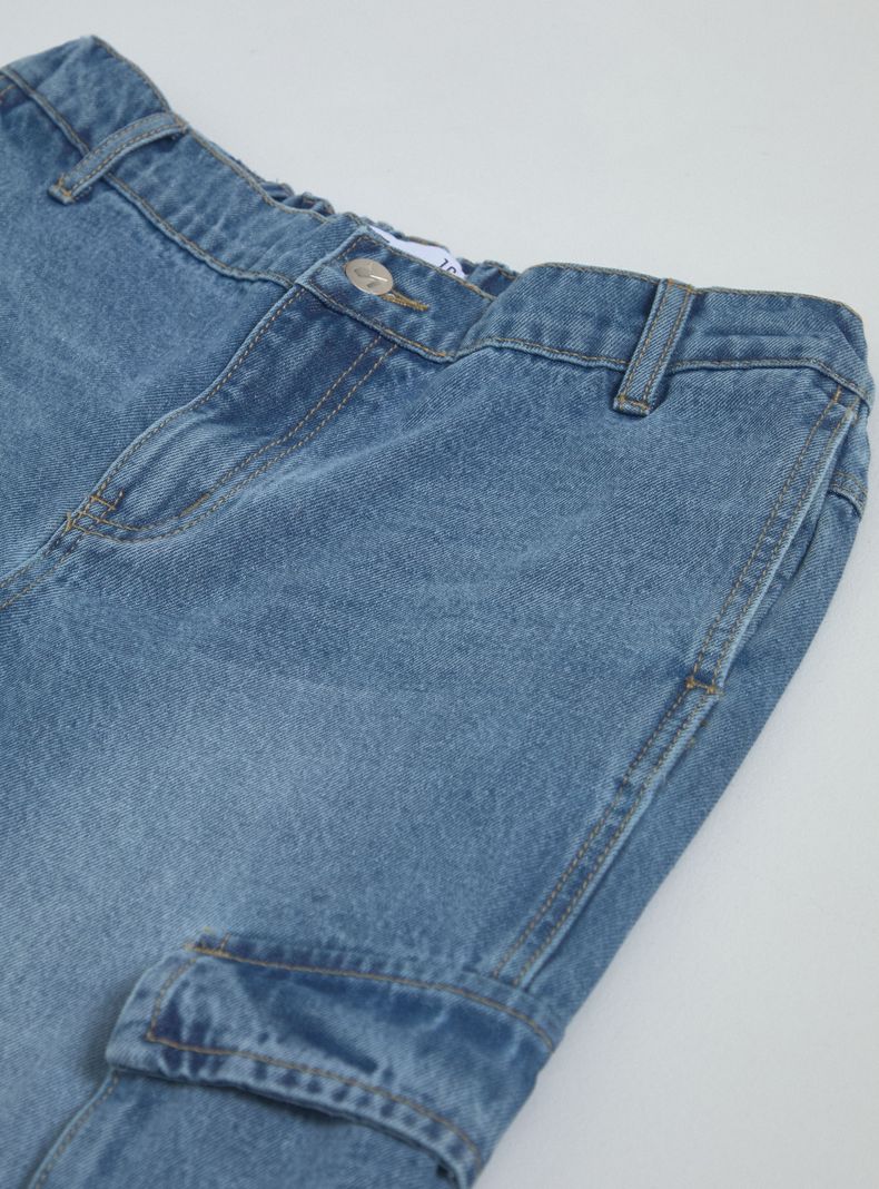 Jeans con Bolsillos Cargo-2