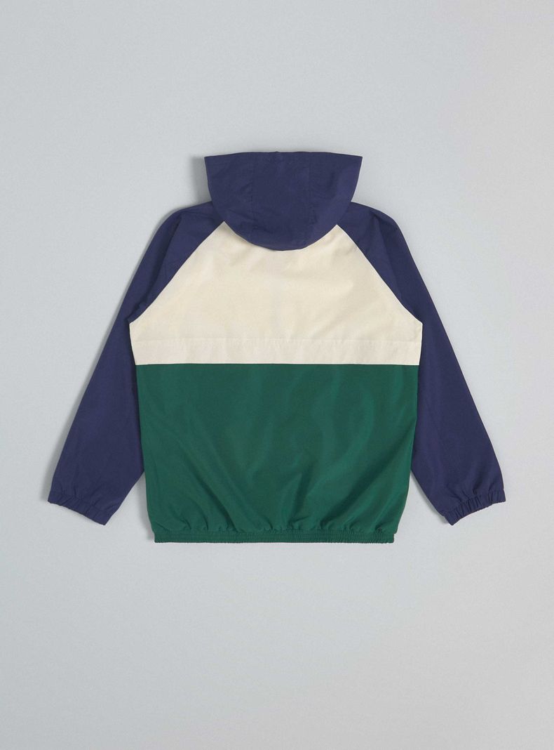 Chaqueta Color Block con Capucha-1