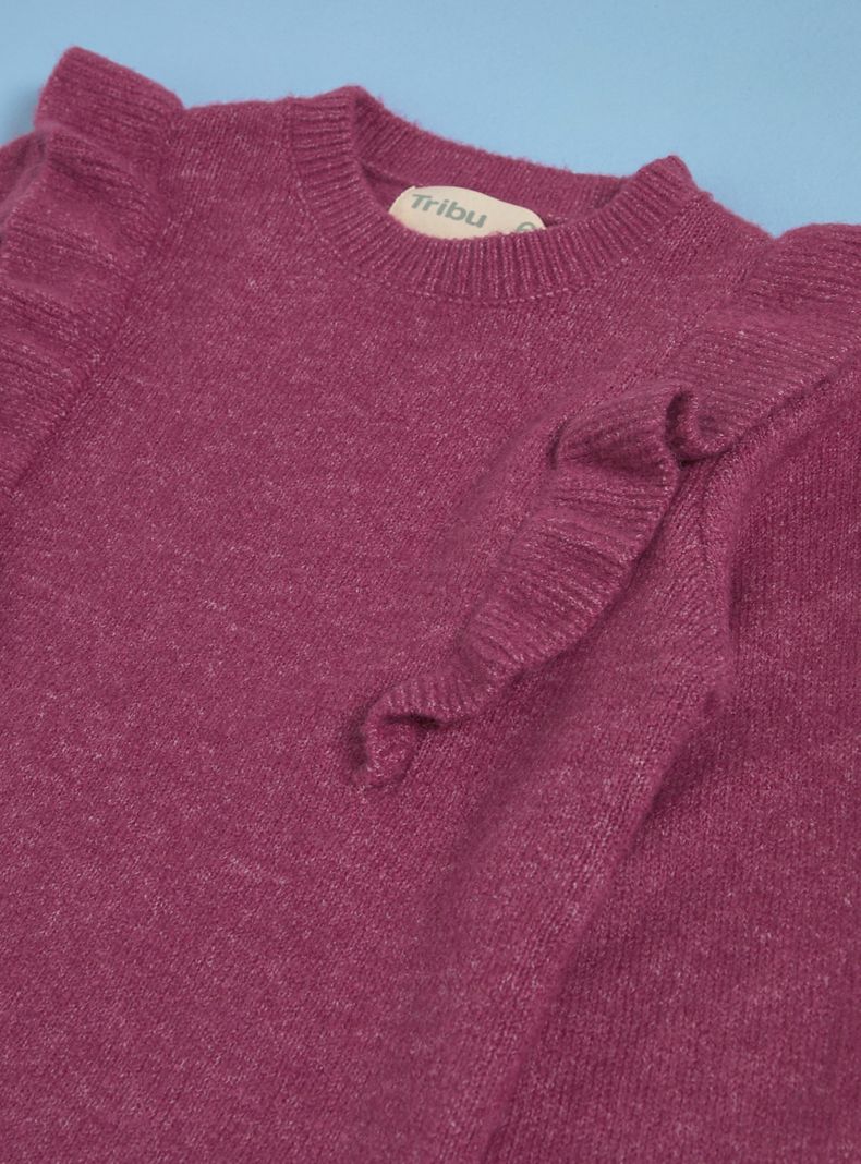 Sweater Vuelos Cuello Redondo-4