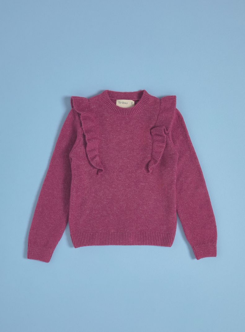 Sweater Vuelos Cuello Redondo-2