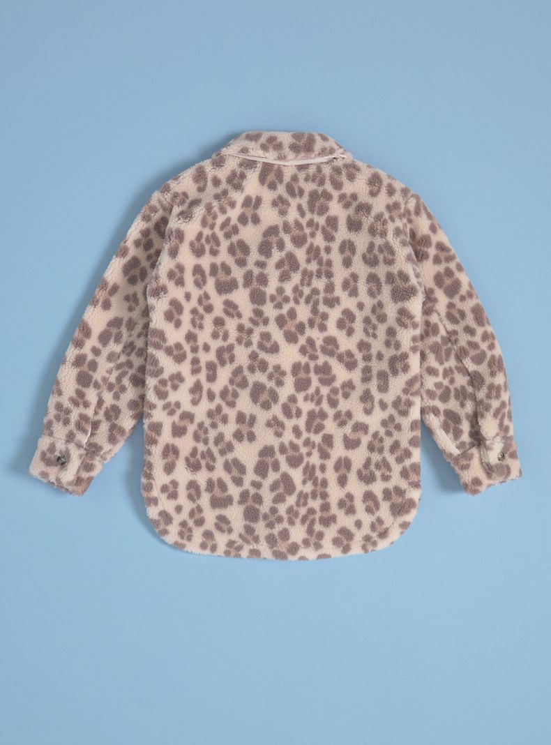 Chaqueta Sherpa Estampada Botones-3