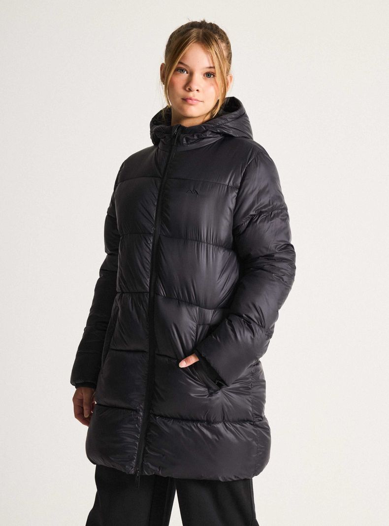 Parka Repelente al Agua Gorro con Piel Desmontable-3