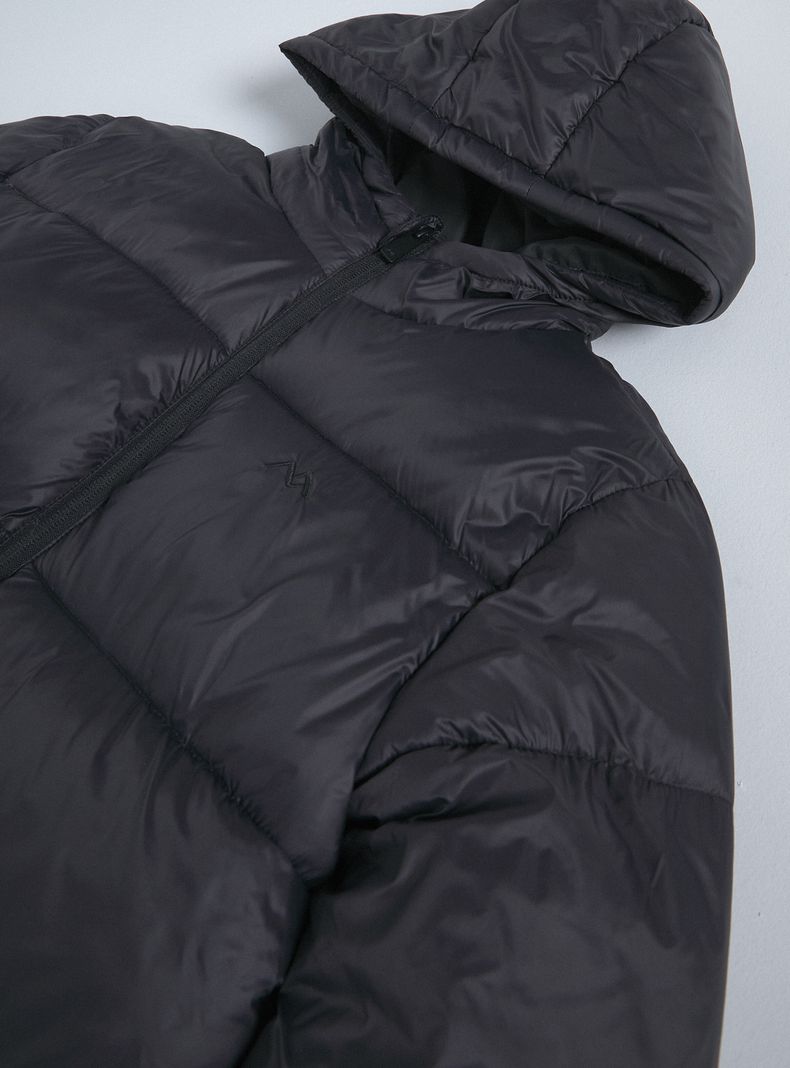 Parka Repelente al Agua Gorro con Piel Desmontable-2