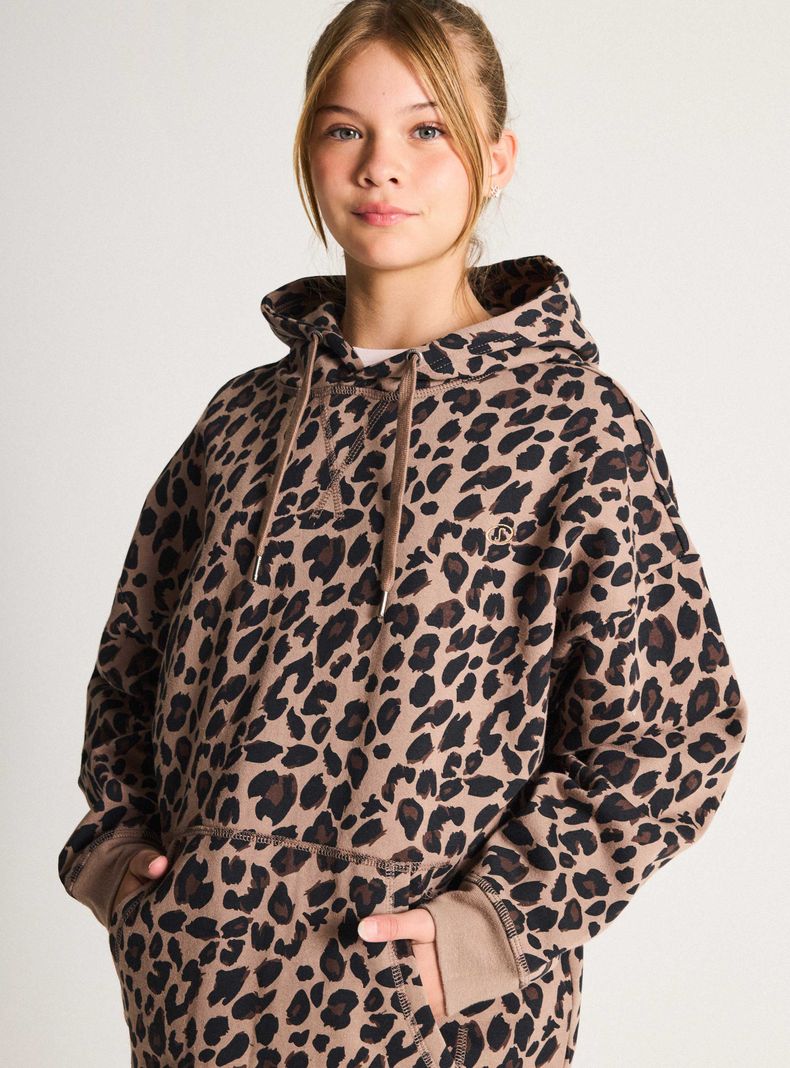Polerón Hoodie Oversize con Gorro-4