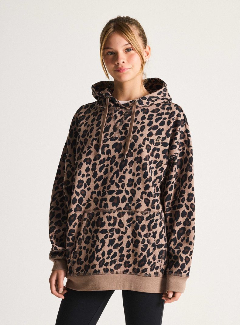 Polerón Hoodie Oversize con Gorro-3