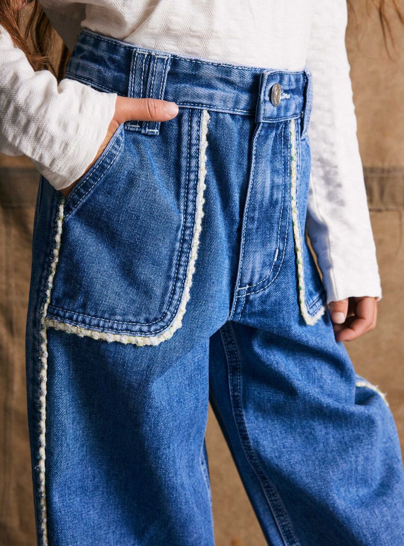 Jeans con Detalles de Cordel-1