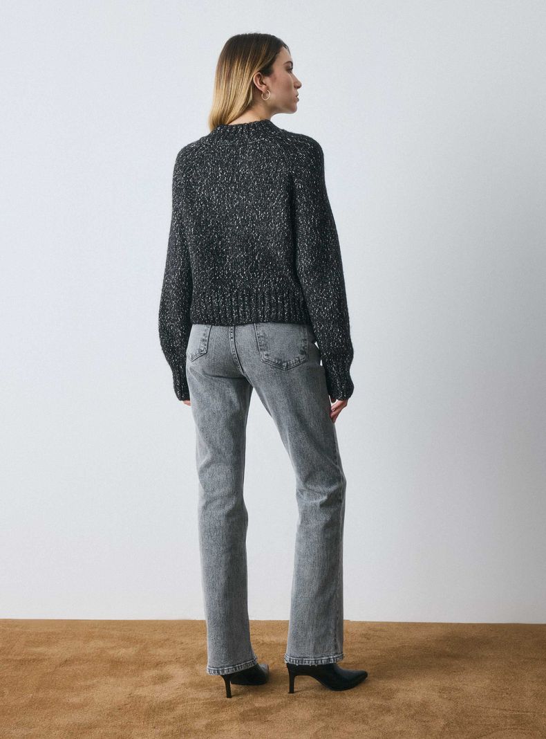Sweater Tejido con Hilo Metalizado-5