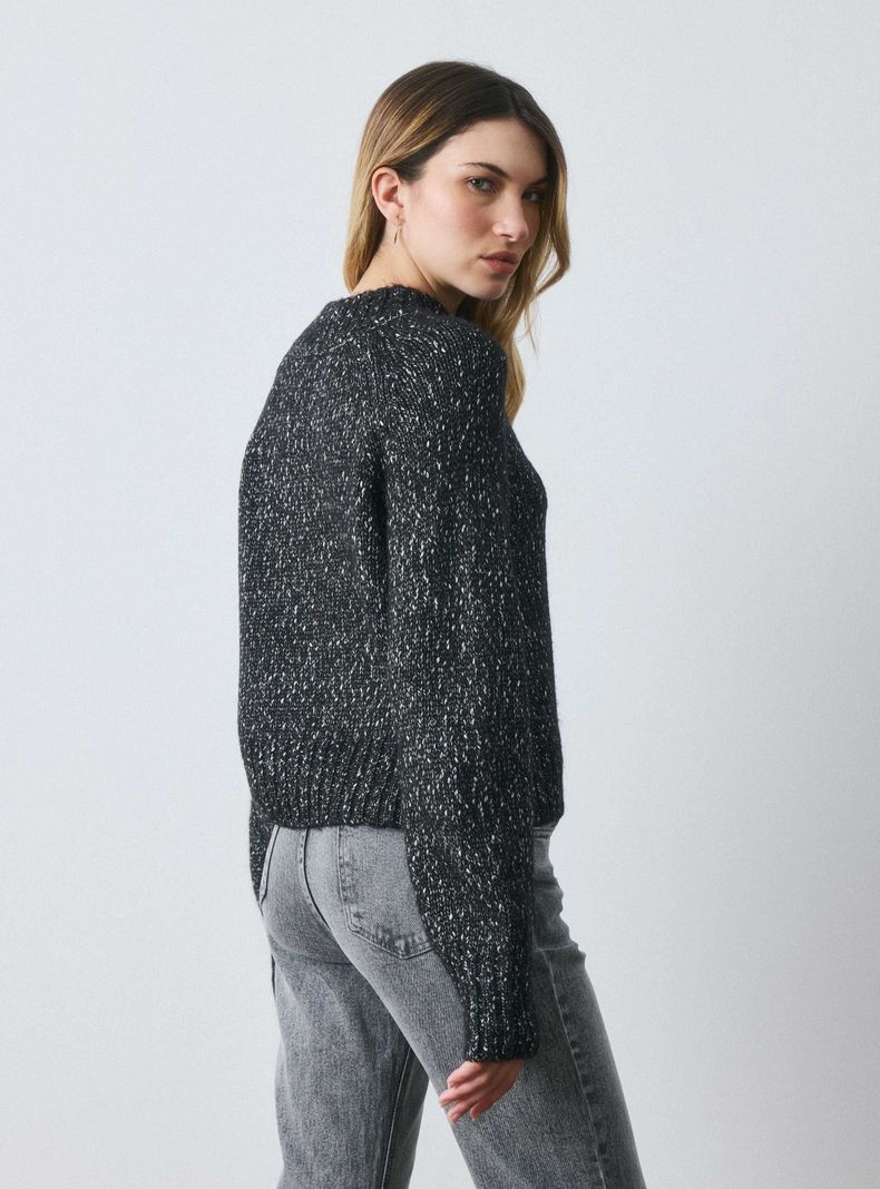 Sweater Tejido con Hilo Metalizado-1
