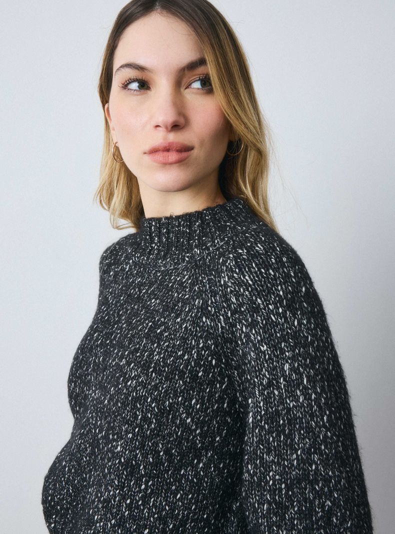 Sweater Tejido con Hilo Metalizado-2