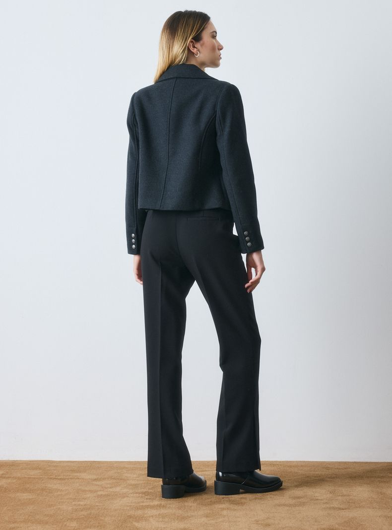 Chaqueta Trench Corto Doble Abotonadura-5