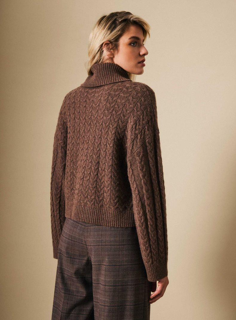 Sweater Trenzado de Lana Merino-1