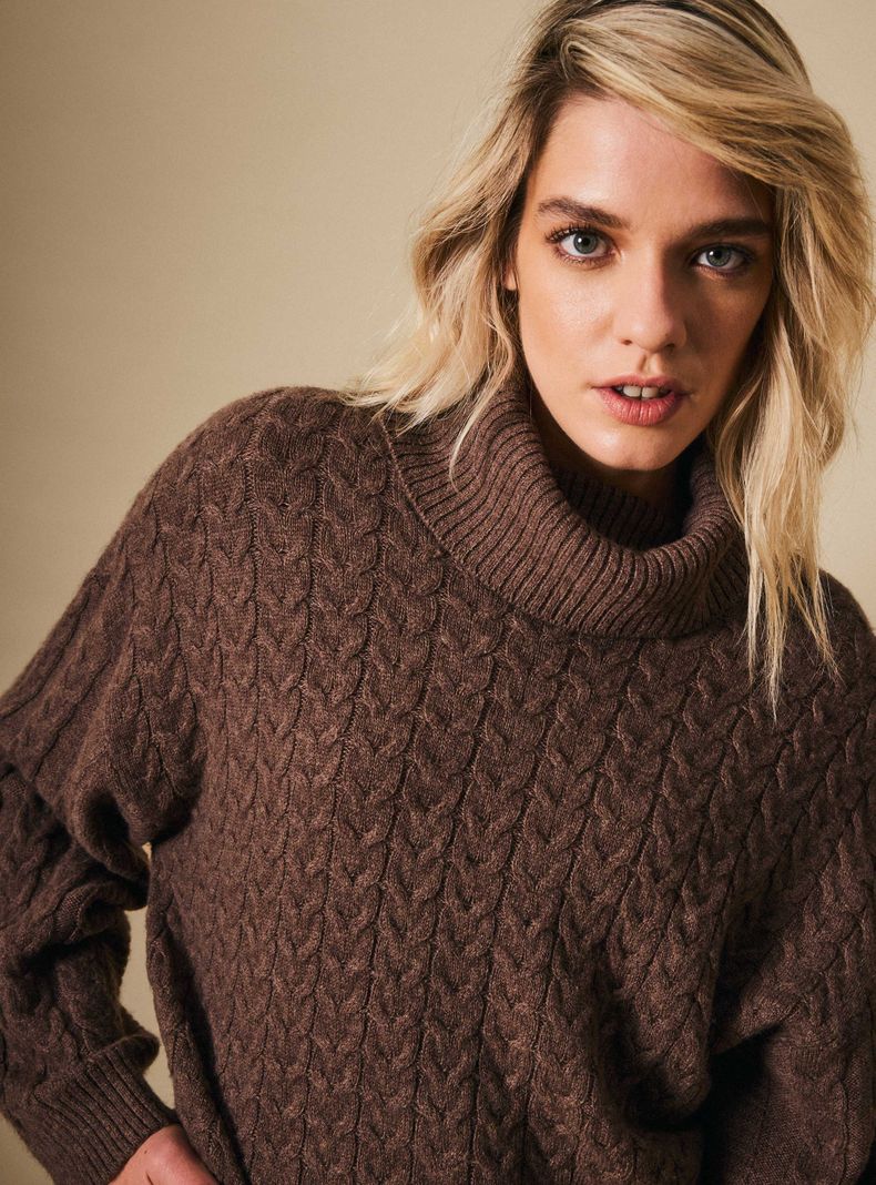 Sweater Trenzado de Lana Merino-3