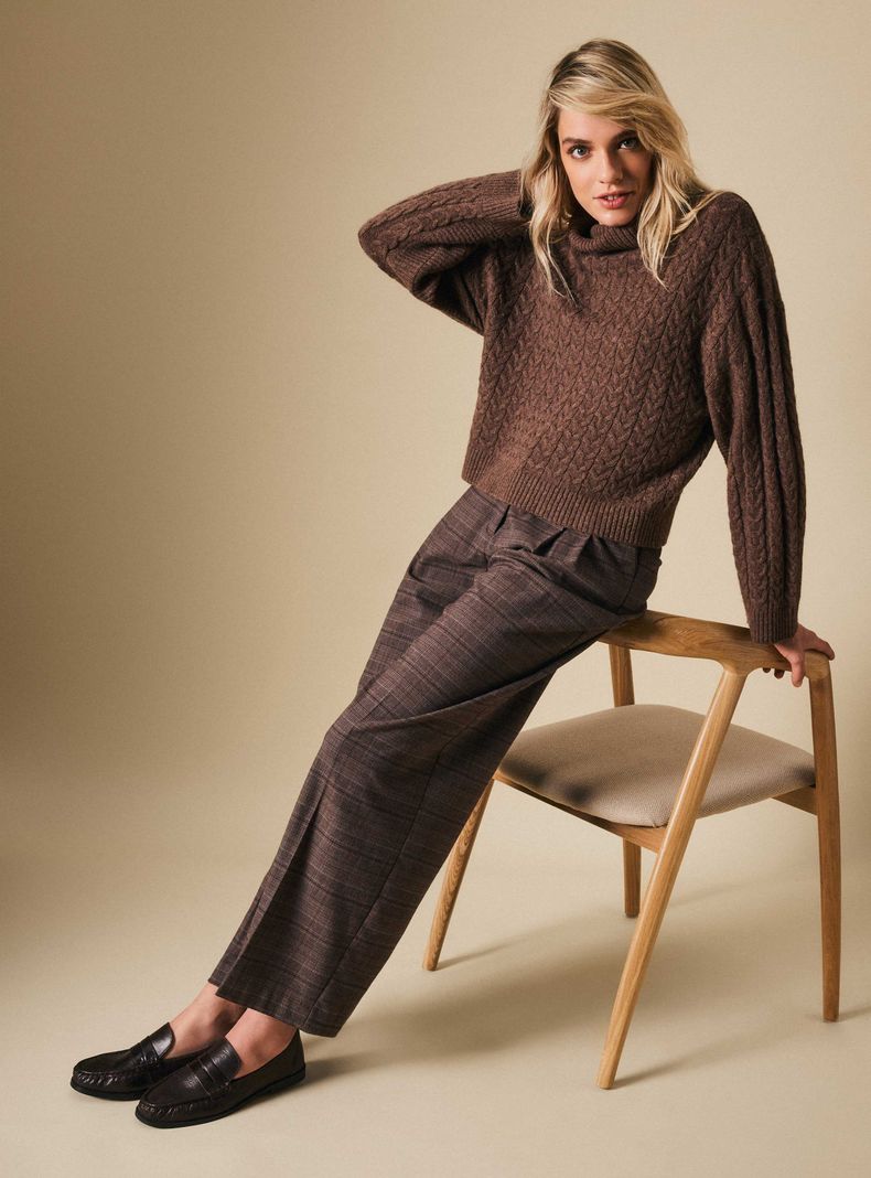 Sweater Trenzado de Lana Merino-4