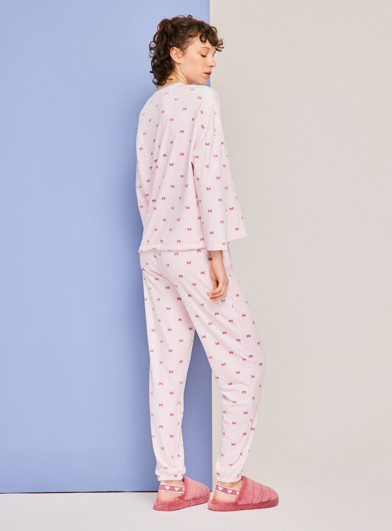 Pijama Disney Minnie Aplicación Bordado y Folia-5
