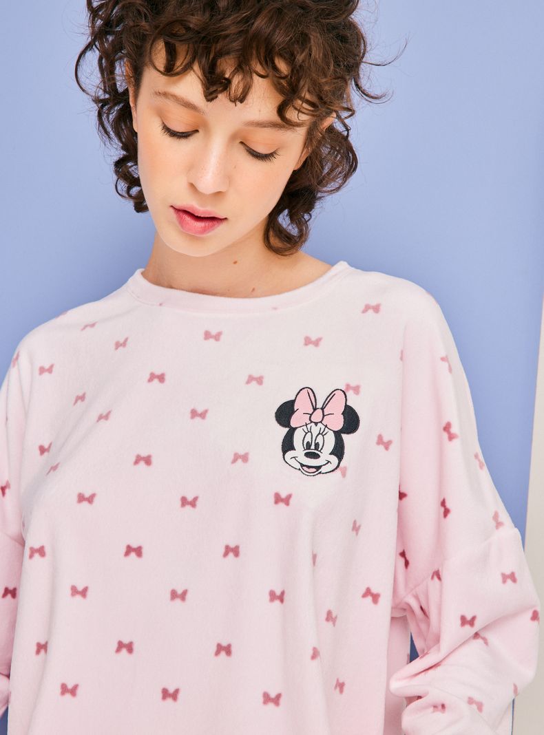 Pijama Disney Minnie Aplicación Bordado y Folia-3