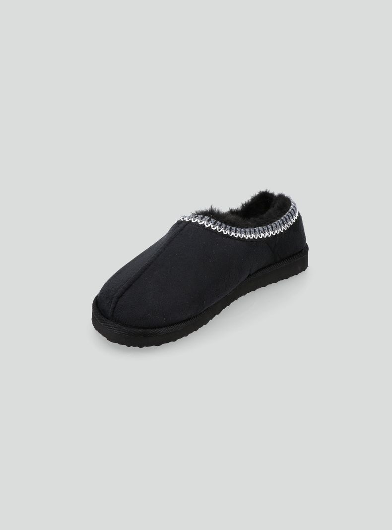 Pantufla Suede Detalle Cinta Bordado-2