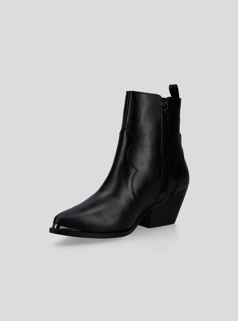 Botín Mujer Bootie Cuero-1