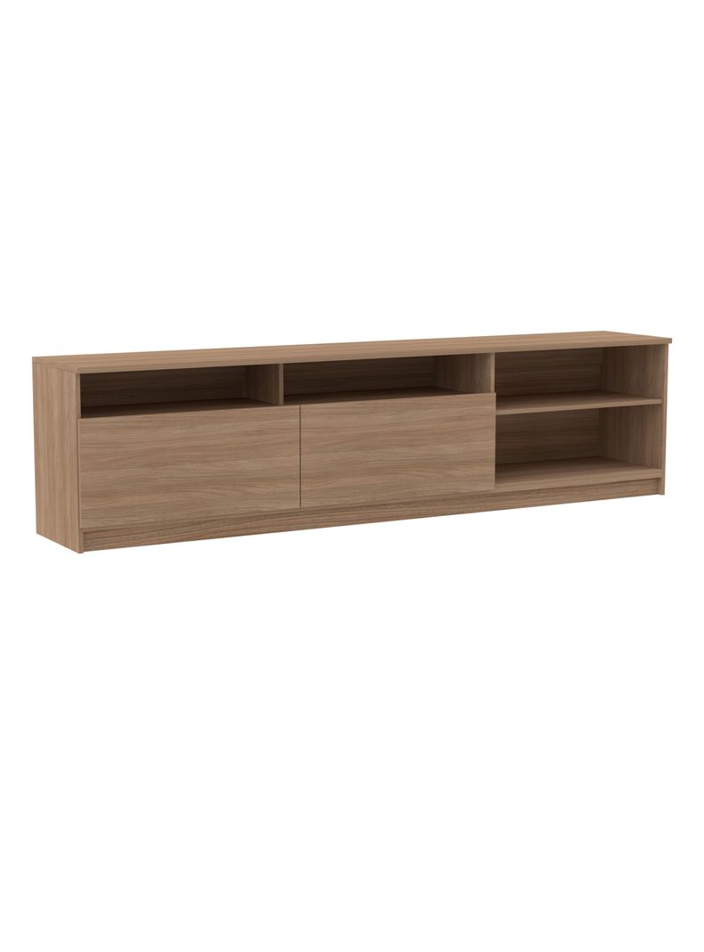 Rack TV 70'' 2 Puertas 2 Repisas Nogal