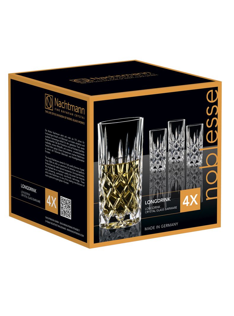 Set 4 Vasos Cristal Longdrink Noblesse 375 ml-1
