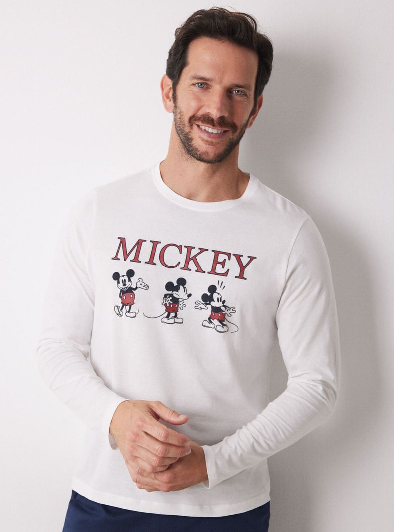 Pijama Largo Algodón Mickey-2