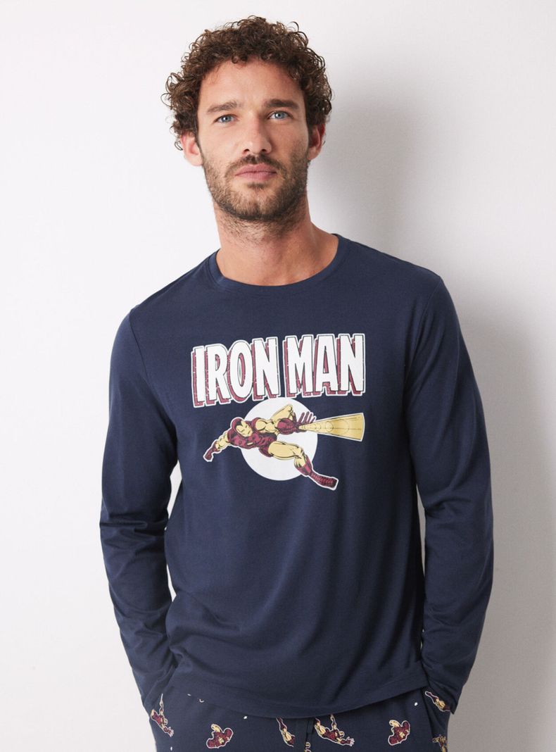 Pijama Largo Algodón Iron Man-2