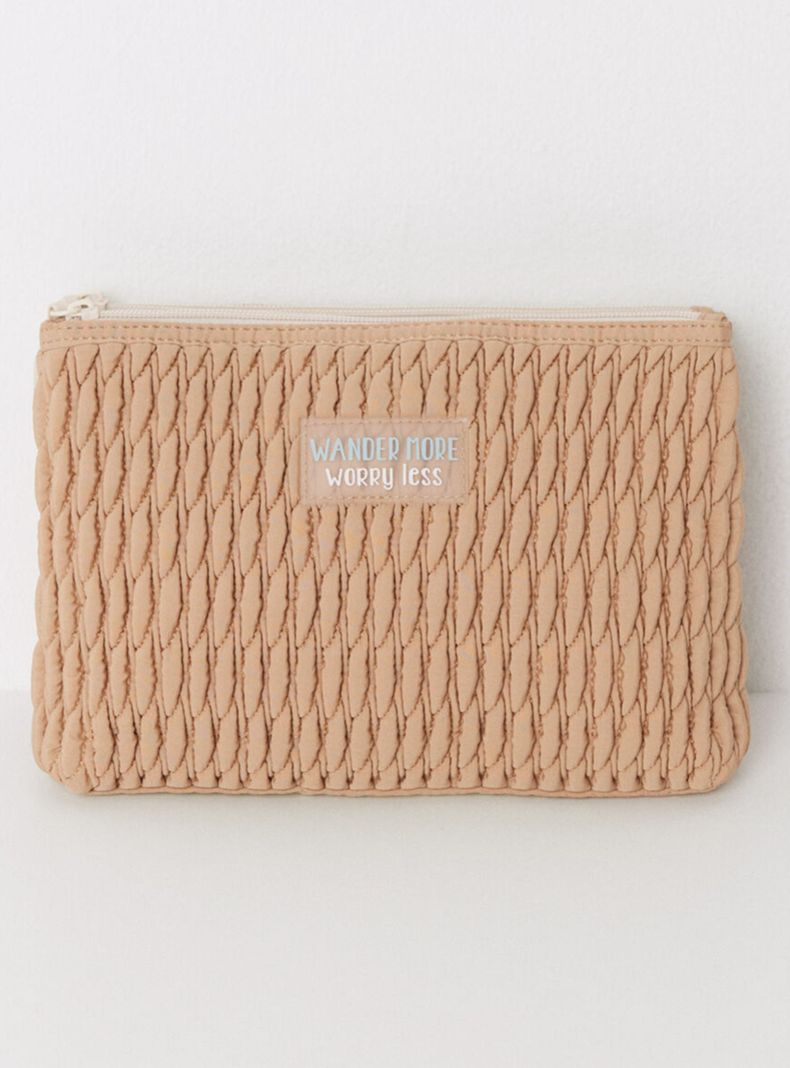 Neceser Doble Acolchado Beige-0