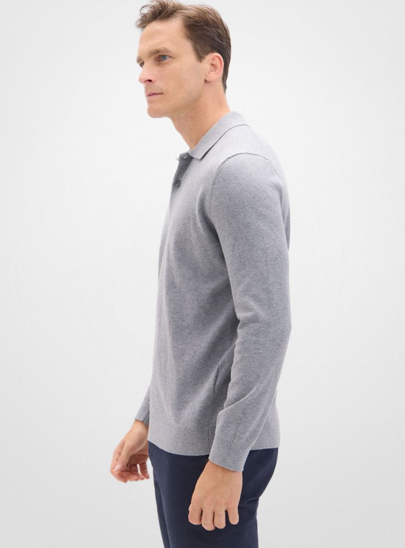 Sweater Algodón Cashmere Cuello Polo-2