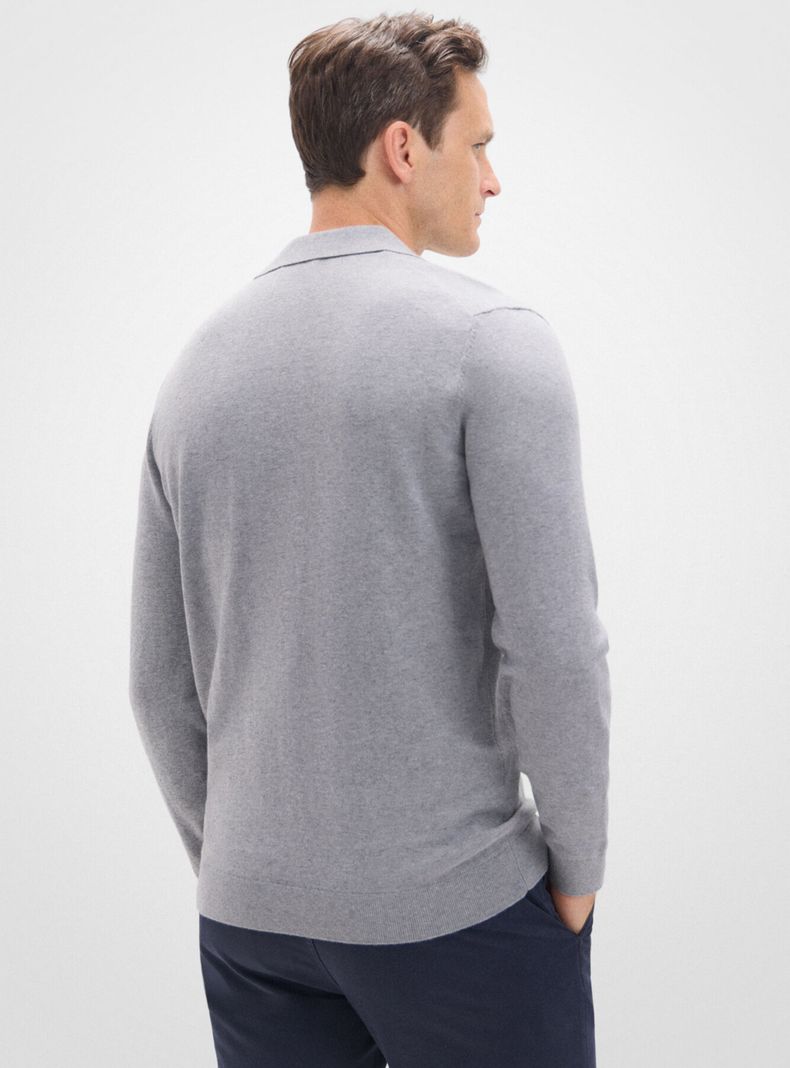Sweater Algodón Cashmere Cuello Polo-1