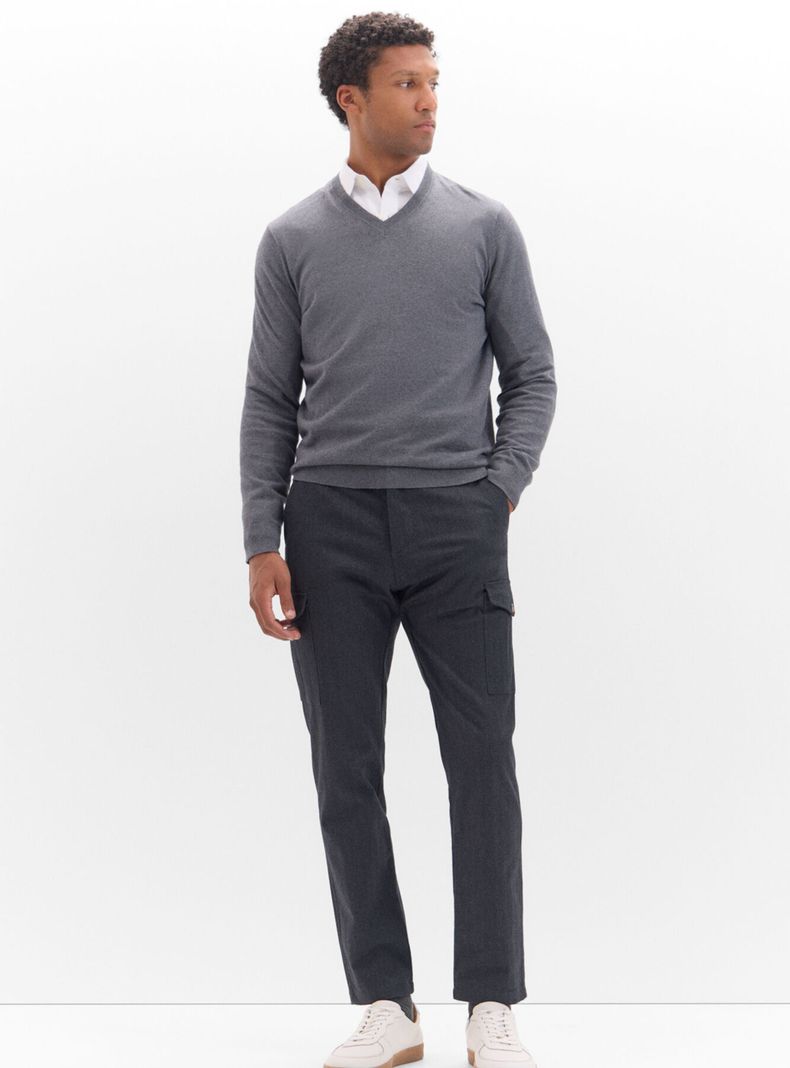 Sweater Algodón Cashmere Cuello Pico-4