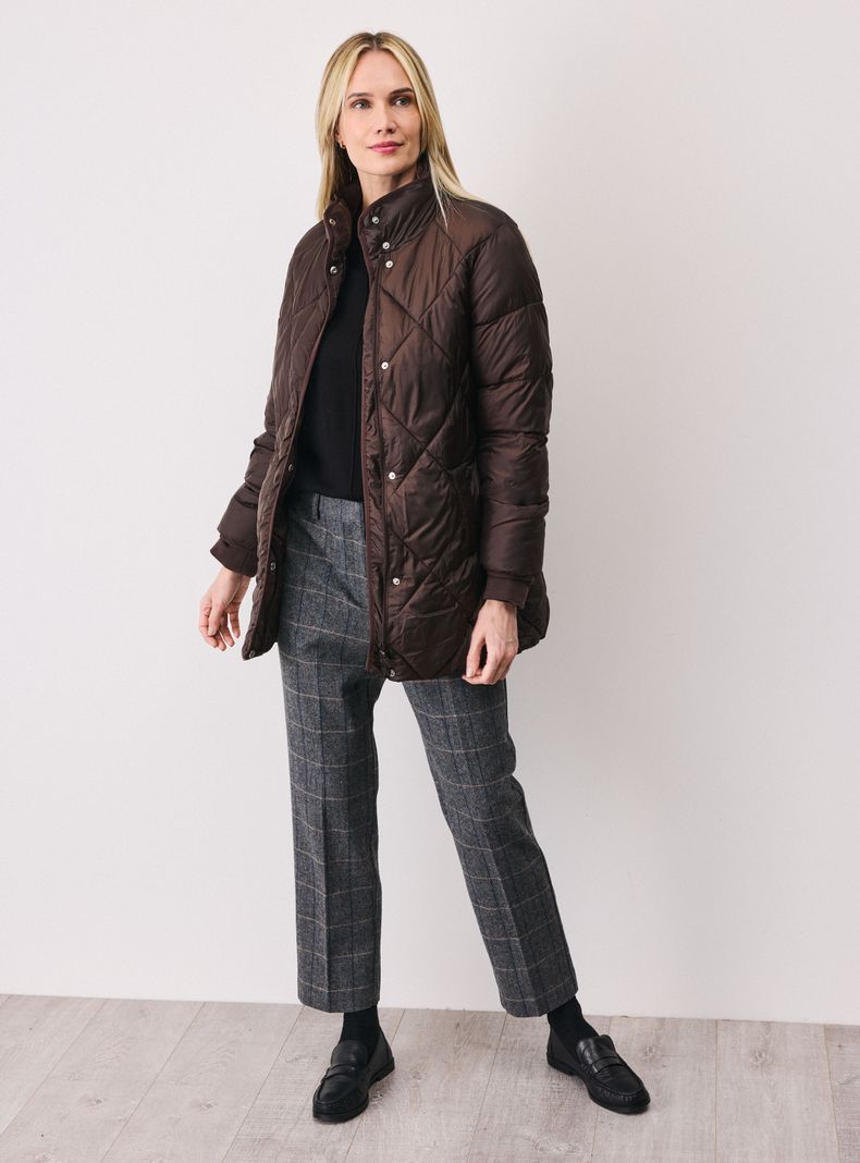 Parka Quilt Larga Botones en Costados-4