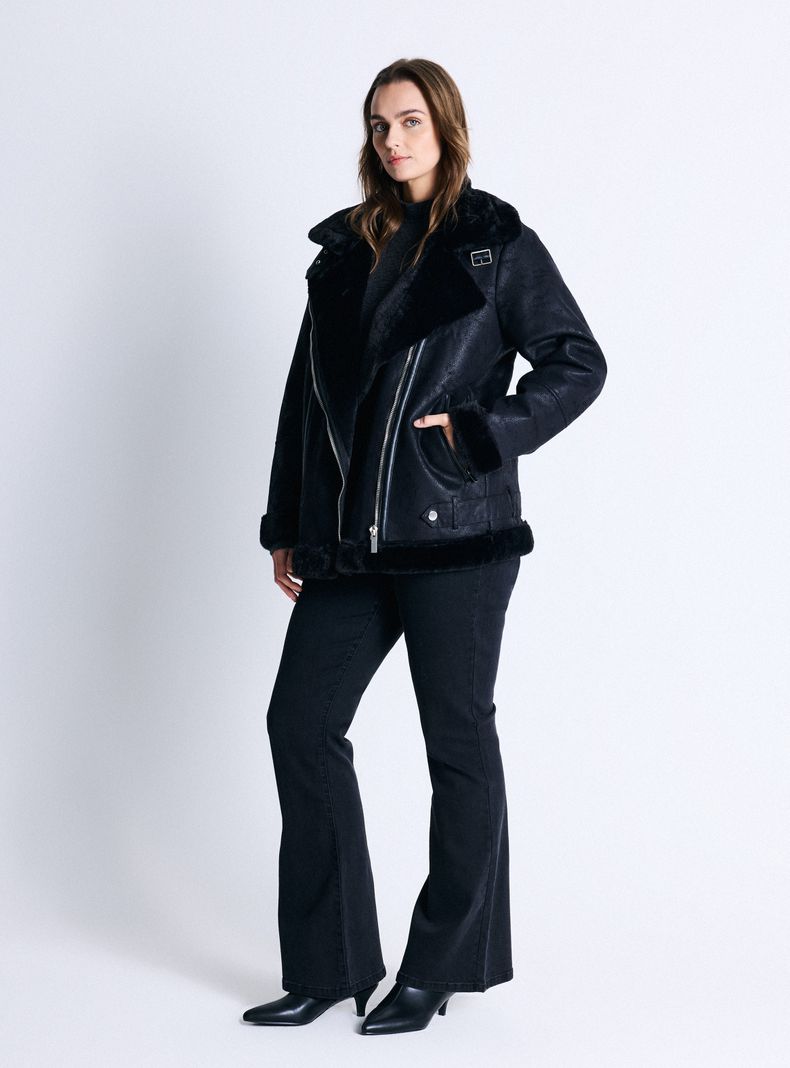 Chaqueta Biker Forrada con Chiporro-4