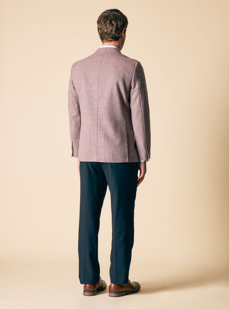 Blazer Recto Slim Fit Tweed Espigado-5