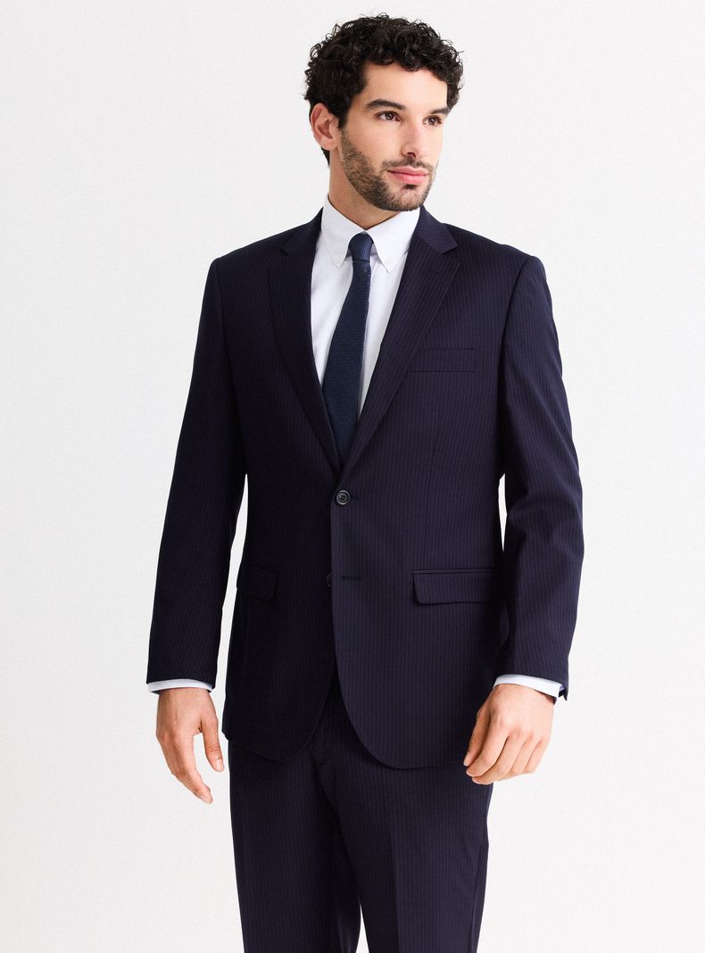 Traje Recto Regular Fit Fantasía Lineas-0
