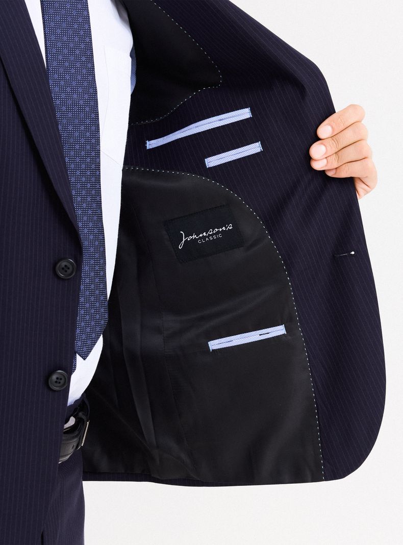 Traje Recto Regular Fit Fantasía Lineas-3