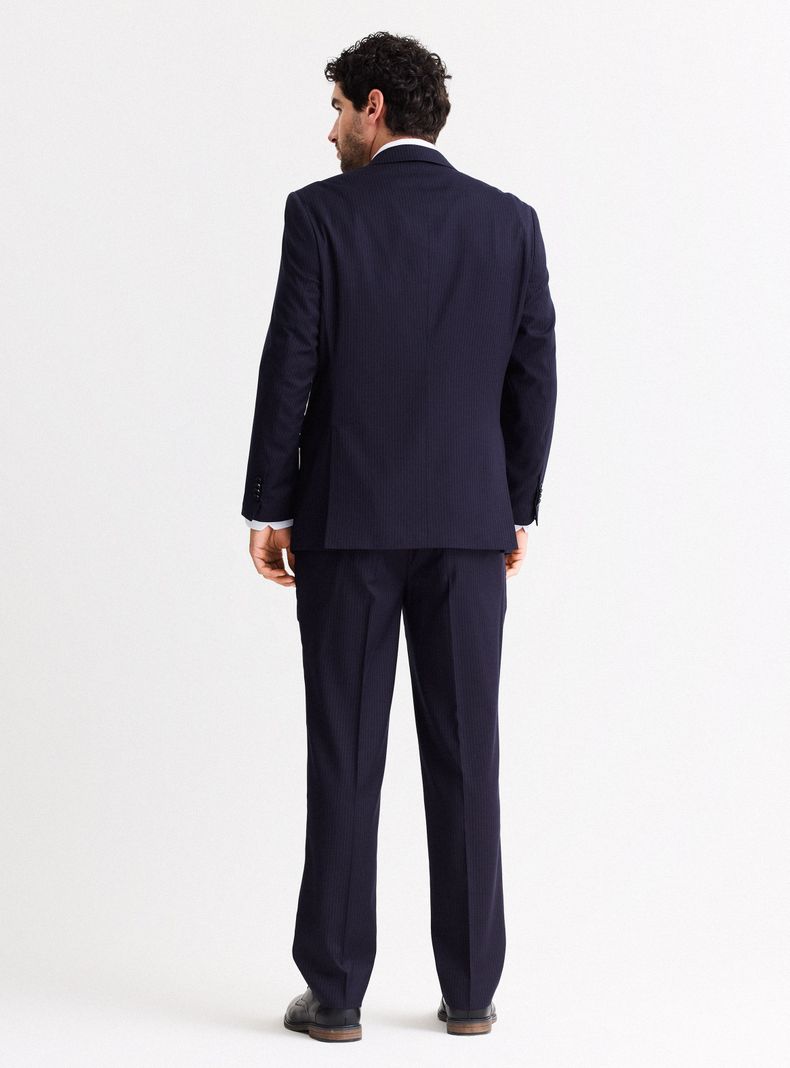 Traje Recto Regular Fit Fantasía Lineas-5