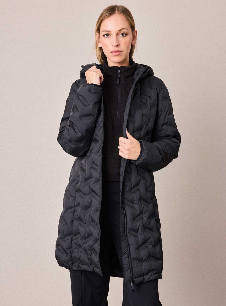 Parka Larga Costuras Selladas Alpes | Paris.cl