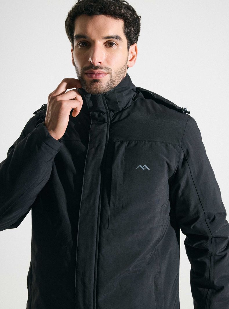 Parka Técnica Resistente Al Agua Gorro Desmontable-2