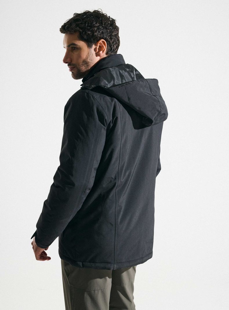 Parka Técnica Resistente Al Agua Gorro Desmontable-1