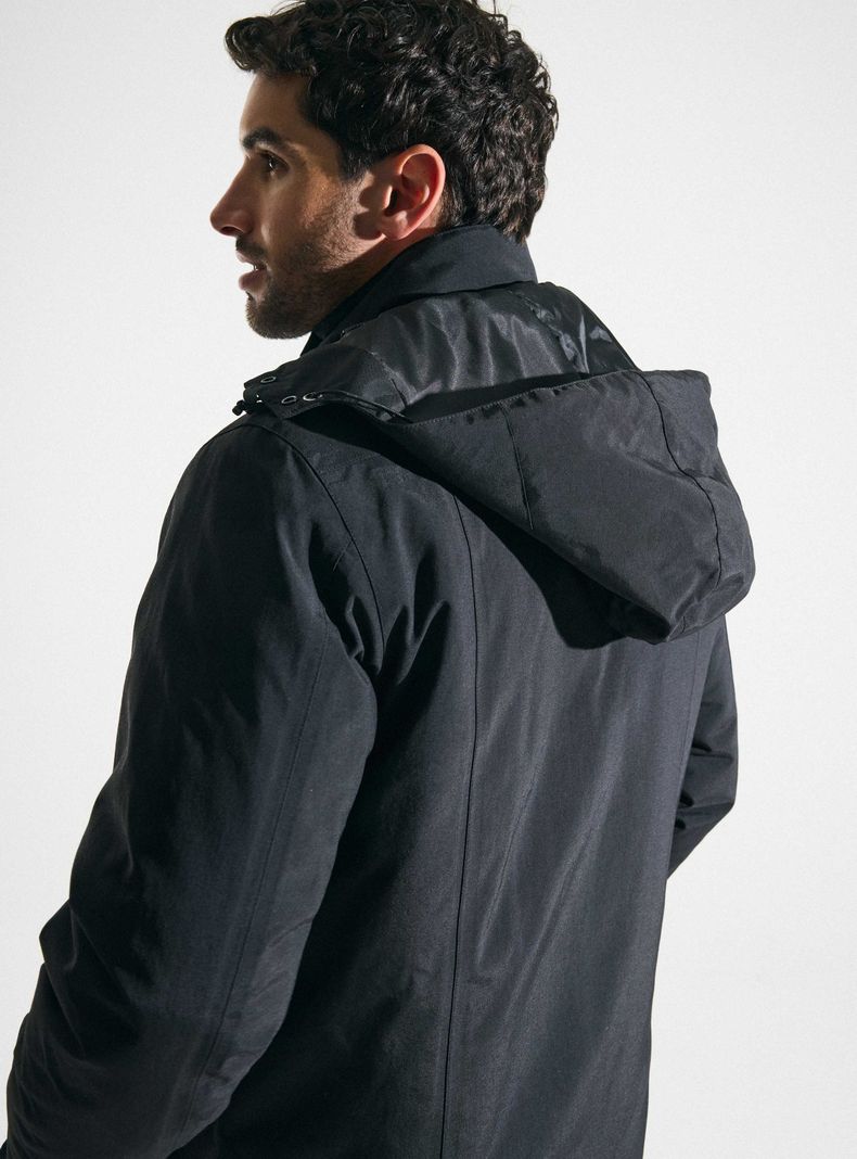 Parka Técnica Resistente Al Agua Gorro Desmontable-3