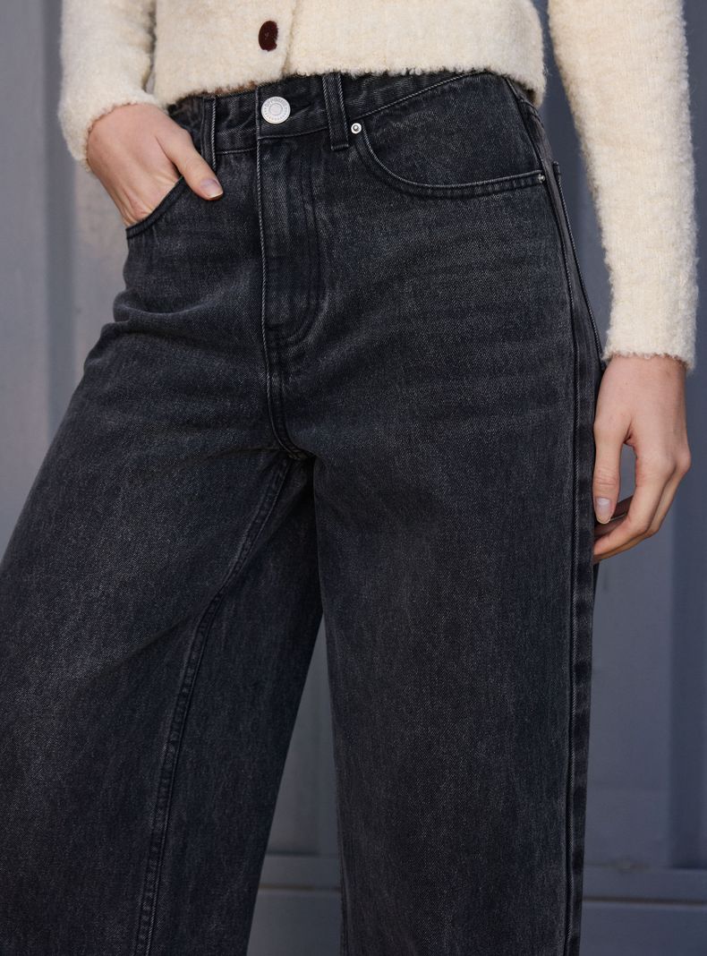 Jeans Tiro Bajo Puddle Extra Baggy-2