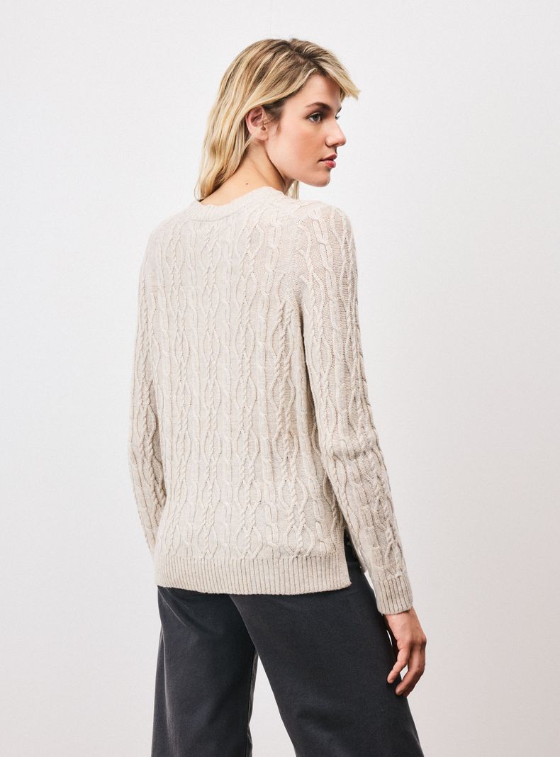 Sweater con Lana Trenzado-1