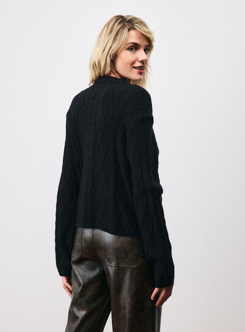 Sweater Full Patchwork Trenzado-1